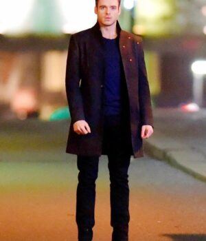  	The Eternals Ikaris Mid Length Black Coat