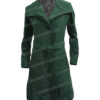 Gemma Chan Eternals 2021 Long Green Coat Gemma Chan Eternals 2021 Long Green Coat