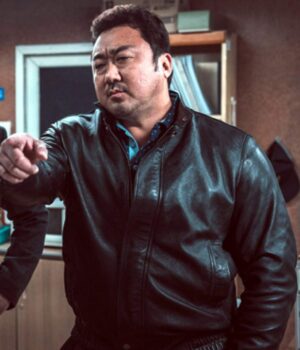  	Eternals Druig Fur Collar Leather Jacket For Men