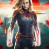  	Captain Marvel Carol Danvers Leather Jacket