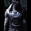  	Spiderman Noir Double Breasted Black Leather Vest