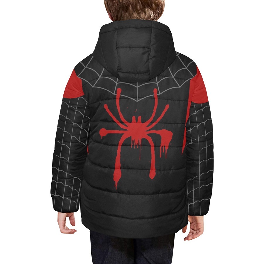 Spiderman Noir Double Breasted Black Leather Vest Spiderman Noir Double Breasted Black Leather Vest