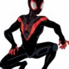  	Marvel’s Spider-Man Miles Morales Black Leather Costume Jacket