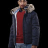  	Spider-Man Miles Morales Fur Hooded Parka Jacket