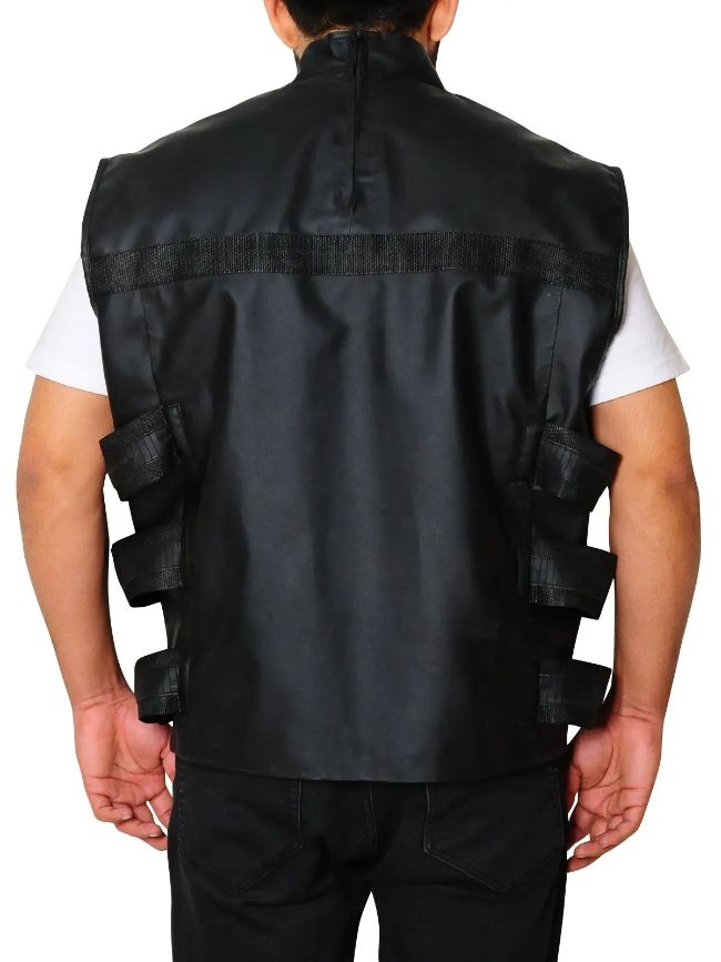 Ray Stevenson Punisher War Zone Black Leather Vest Ray Stevenson Punisher War Zone Black Leather Vest