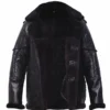  	The Punisher 2 Billy Russo Black Shearling Leather Jacket
