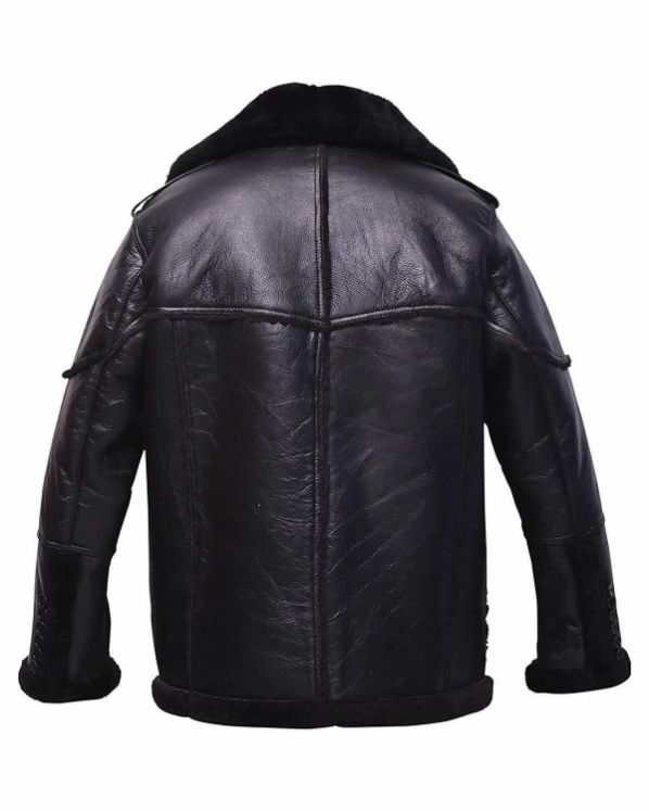 The Punisher 2 Billy Russo Black Shearling Leather Jacket The Punisher 2 Billy Russo Black Shearling Leather Jacket