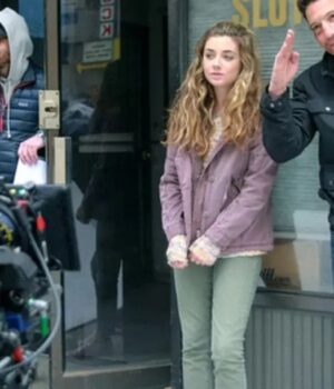  	Giorgia Whigham The Punisher Cotton Purple Jacket