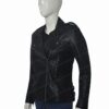  	Black Widow 2021 Natasha Romanoff Biker Leather Jacket