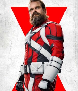  	Marvel Black Widow 2021 Red Guardian Costume Jacket