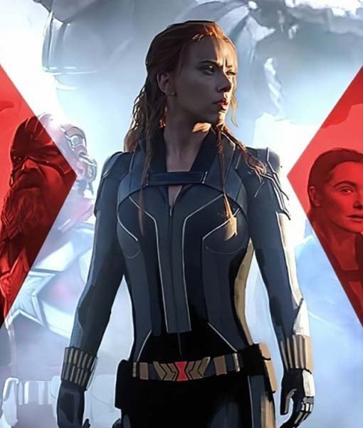 Natasha Romanoff Black Widow Jacket Costume Natasha Romanoff Black Widow Jacket Costume
