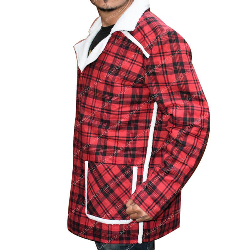  	Ryan Reynolds Red Deadpool Leather Jacket