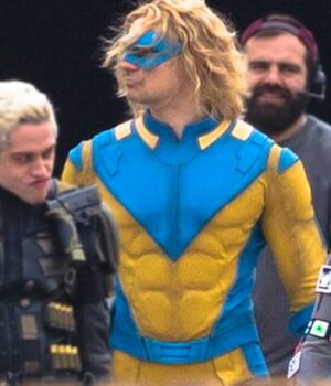  	The Suicide Squad 2 Javelin Yellow and Blue Jacket