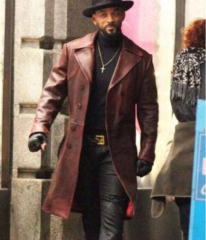  	The Suicide Squad Will Smith Brown Trench Coat