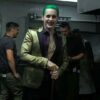  	Jared Leto Suicide Squad Joker Golden Color Tuxedo
