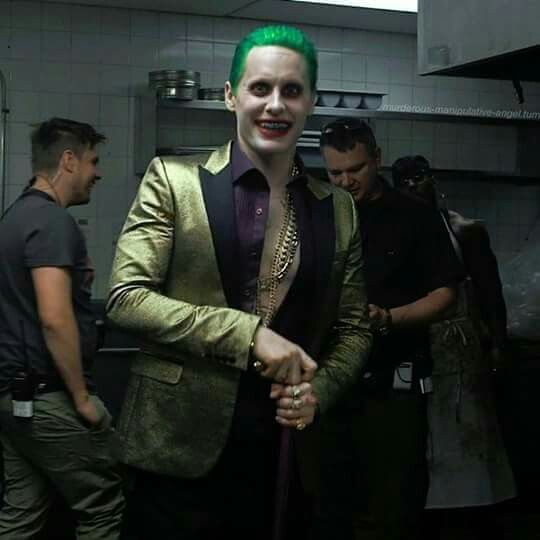 Jared Leto Suicide Squad Joker Golden Color Tuxedo Jared Leto Suicide Squad Joker Golden Color Tuxedo