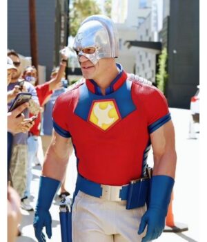  	John Cena Suicide Squad Red and Blue Costume Jacket