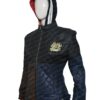 Harley Quinn Daddy’s Lil’ Monster Quilted Black Jacket Harley Quinn Daddy’s Lil’ Monster Quilted Black Jacket