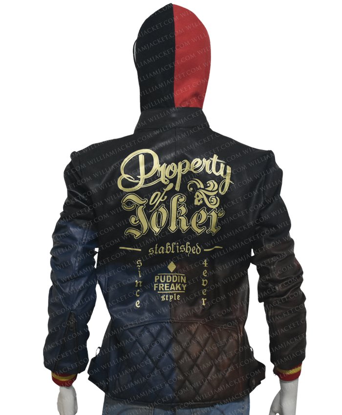 Harley Quinn Daddy’s Lil’ Monster Quilted Black Jacket Harley Quinn Daddy’s Lil’ Monster Quilted Black Jacket