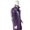  	Joker Suicide Squad Crocodile Notch Collar Purple Trench Coat