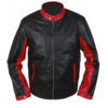  	Batman The Dark Knight Red Cafe Racer Biker Jacket