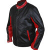  	Batman The Dark Knight Red Cafe Racer Biker Jacket