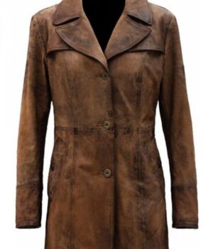  	Dawn Of Justice Batman Distressed Trench Coat