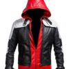  	Jason Todd Batman Arkham Knight Red Hood Leather Jacket