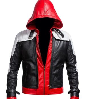  	Jason Todd Batman Arkham Knight Red Hood Leather Jacket