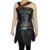  	Justice League Antiope Black Leather Corset