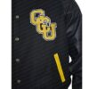  	Cyborg Justice League Letterman Black Varsity Jacket