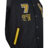  	Cyborg Justice League Letterman Black Varsity Jacket