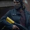  	Jessica Camacho Watchmen Black Leather Coat