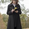  	Jean Smart Watchmen Black Trench Coat
