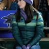  	Superman and Lois Lane S02 Green Zip Up Puffer jacket