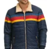  	Superman and Lois Jonathan Kent Puffer Striped Sherpa Jacket