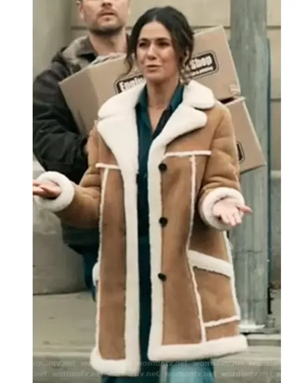 Superman And Lois Lana Lang Shearling Fur Coat Superman And Lois Lana Lang Shearling Fur Coat