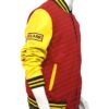  	Smallville Clark Kent Crows Varsity Cotton Jacket
