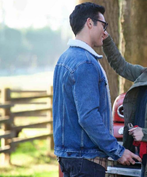 Superman and Lois Clark Kent Denim Blue Jacket Superman and Lois Clark Kent Denim Blue Jacket