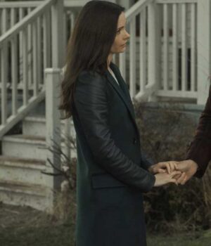  	Superman and Lois Lane Leather Black Coat