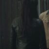  	Superman and Lois Lane Leather Black Jacket