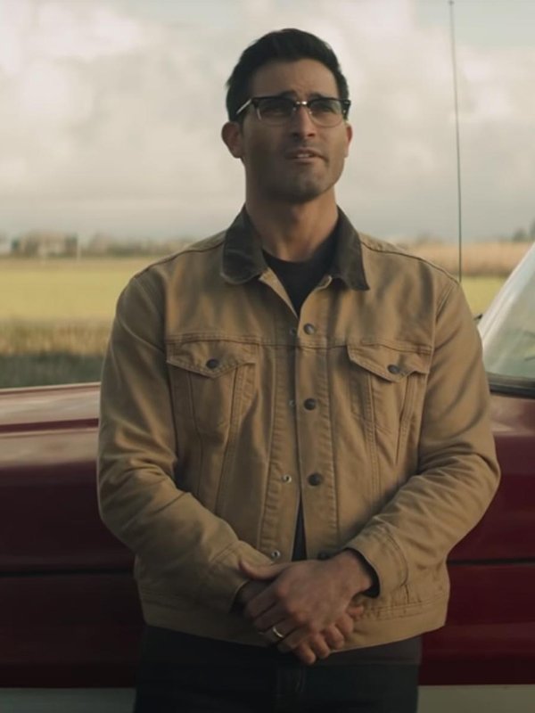 Superman and Lois Tyler Hoechlin Brown Cotton Jacket Superman and Lois Tyler Hoechlin Brown Cotton Jacket