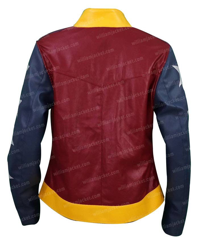 Wonder Woman Princess Diana Maroon Leather Jacket Wonder Woman Princess Diana Maroon Leather Jacket