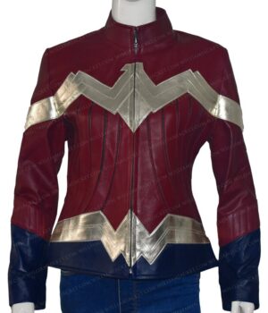  	Wonder Woman Maroon Jacket