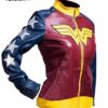  	Wonder Woman Diana of Themyscira Leather Jacket