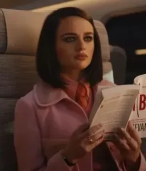  	Prince Bullet Train Joey King Pink Wool Coat