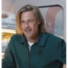  	Bullet Train Brad Pitt Green Cotton Jacket