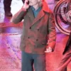  	Brad Pitt Bullet Train Double Breasted Brown Cotton Peacoat