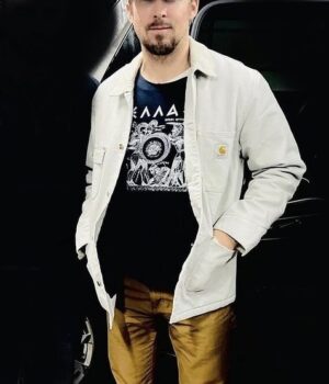  	Ryan Gosling The Gray Man White Jacket