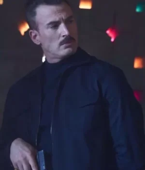  	The Gray Man Chris Evans Black Jacket